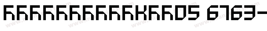 tsangerjinkar05 6763字体转换